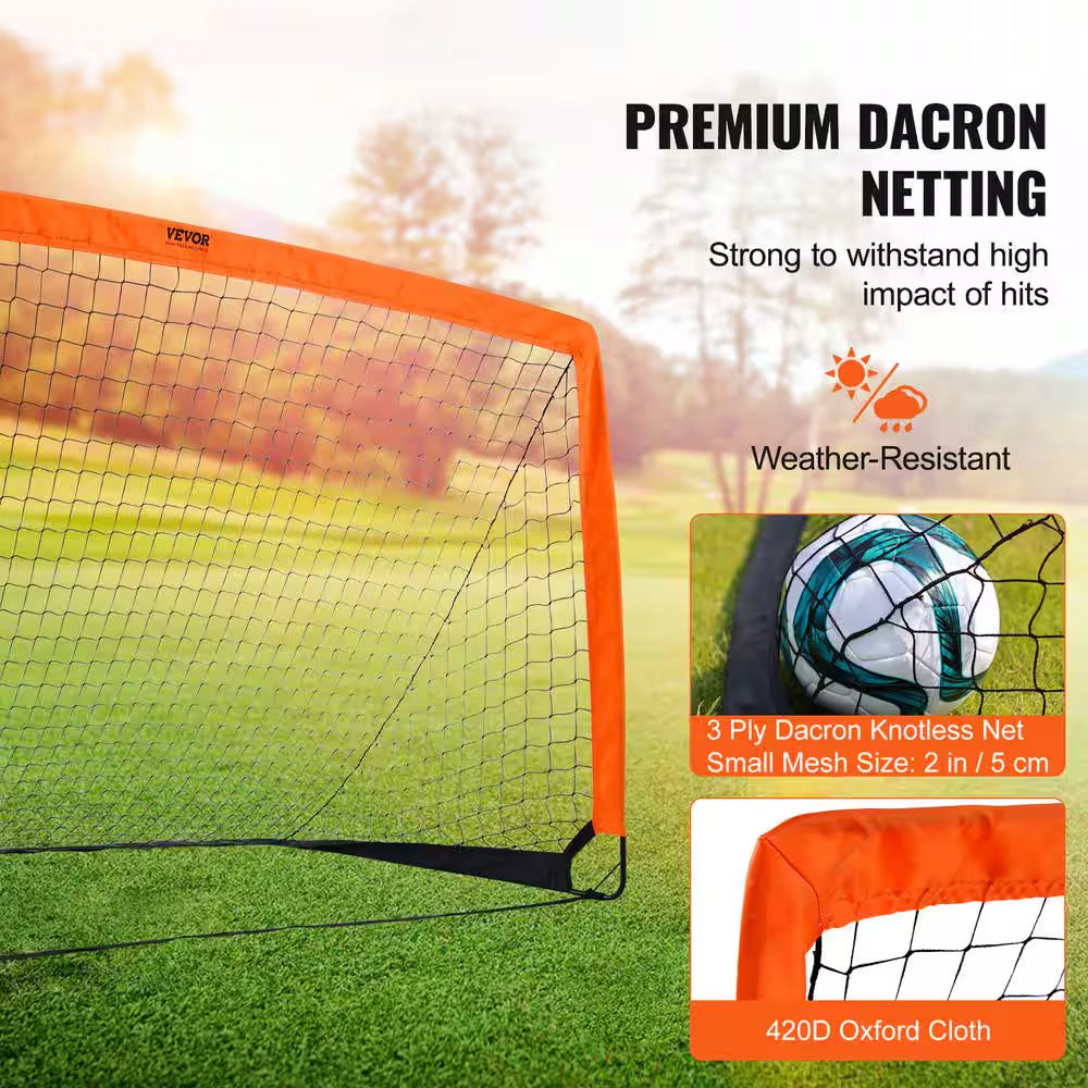 Portable Soccer Goal 6.5 X 3.25 Ft. Kids Backyard Soccer Net Foldable Pop up Practice Soccer Net